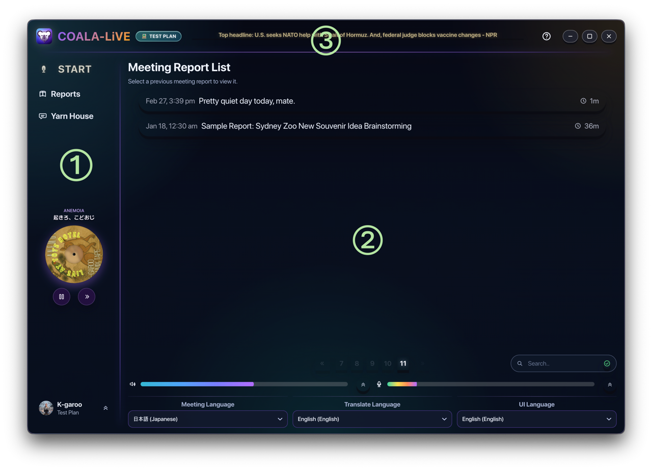 Dashboard home overview